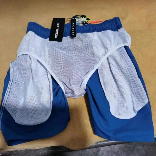Shorts 2023 verão moda masculina praia casual malha respirável correndo esportes fitness secagem rápida 4xl - Image 5
