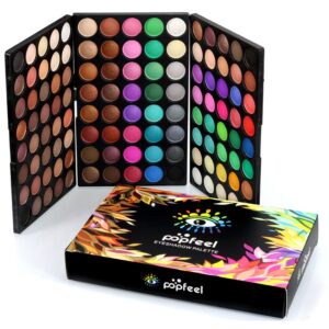 Sombra, Conjunto de paletas, sombra fosca, brilho, maquiagem nua, kit de maquiagem, 120 cores