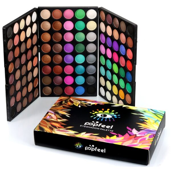Sombra, Conjunto de paletas, sombra fosca, brilho, maquiagem nua, kit de maquiagem, 120 cores