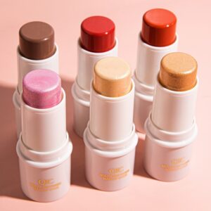 Blush maquiagem, creme Due bronzer nariz e sombra highlighter, contorno shimmer