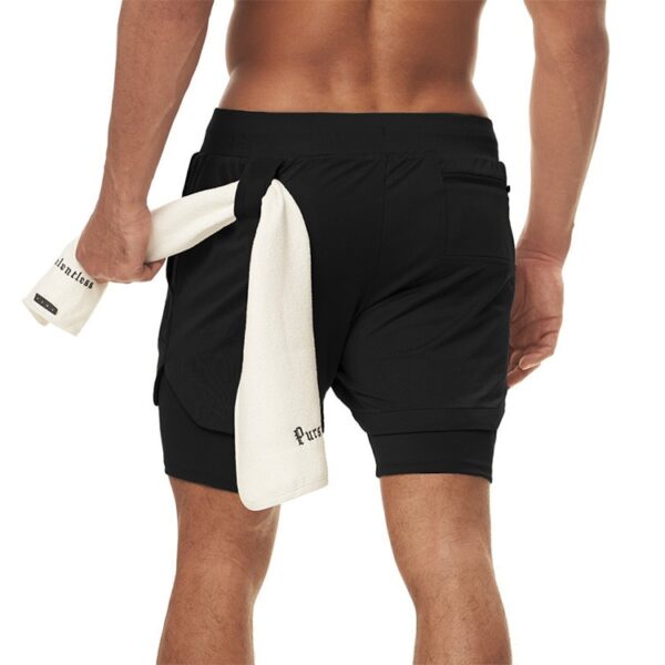 Shorts Double-Deck Quick Dry Sport Curto para Homens, Ginásio Running, Camo, Fitness, Jogging, Treino, Crossfit, Masculino, 2 em 1 - Image 14