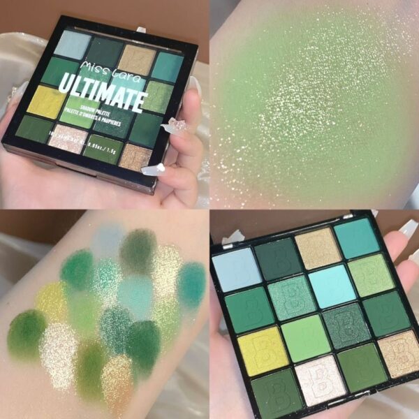 Paleta de Sombra Miss Lara, Shimmer, Glitter, Matte, Pó Pigmentado, Sombra Pressionada, Colorido, 16 Cores - Image 11