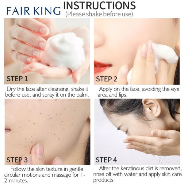 Creme Facial esfoliante mousse peeling gel, remover profundamente todos os tipos de pele hidratante suave. - Image 5
