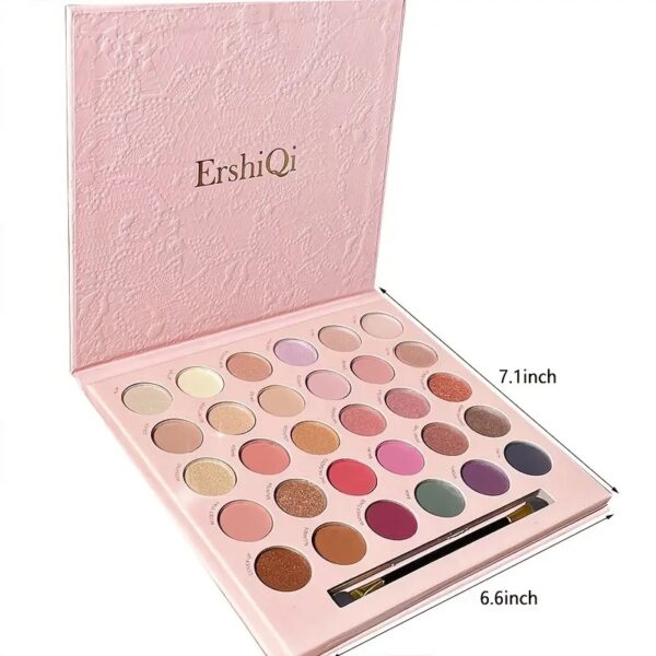 Sombra-Paleta de Sombra Matte Glitter Shimmer, Pó de Sombra, Destaque Blush, 30 Cores - Image 4