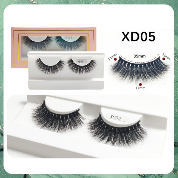 Cílios Postiços SIREN VERMELHA do Vison, Grosso, Natural, Reutilizável, 3D - Image 22