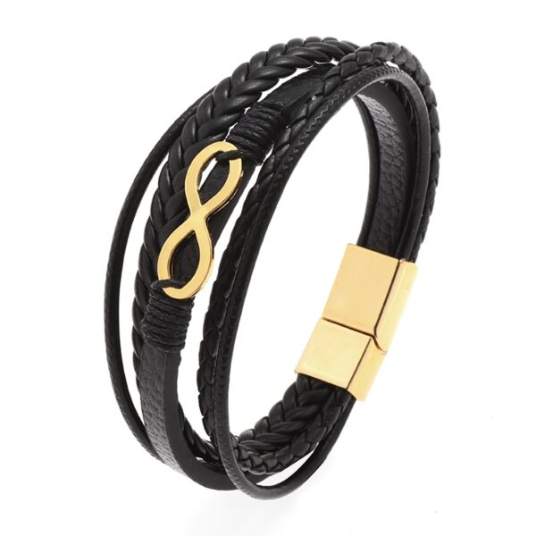 Pulseira de couro trançado à mão para homens e mulheres, cruz simples e delicada, amuletos cristãos - Image 39