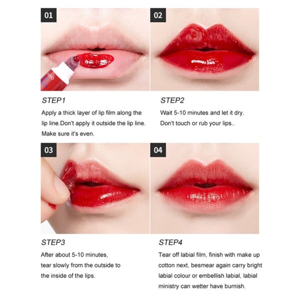 Kit 6 pçs Batom Líquido, à prova d água longa duração gloss lint máscara maquiagem fosco lipgloss - Image 2