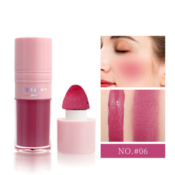 Blush Stick Impermeável Facial Natural Cheek Rouge 14 Cores Silky Smooth Bochecha Tint Líquido Rosto Blush, com Esponja - Image 25