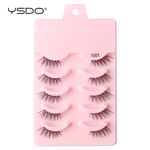 Cílios Manga YSDO Mink 3D Natural, Wispy, Falsos, Reutilizáveis, Estilo Coreano, 3 Pares, 5 Pares, 7 Pares - Image 6
