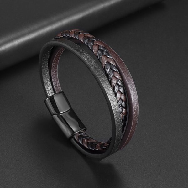 Pulseira de couro trançado à mão para homens e mulheres, cruz simples e delicada, amuletos cristãos - Image 42