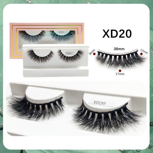 Cílios Postiços SIREN VERMELHA do Vison, Grosso, Natural, Reutilizável, 3D - Image 11