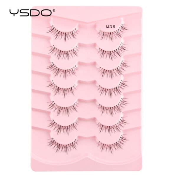 Cílios Manga YSDO Mink 3D Natural, Wispy, Falsos, Reutilizáveis, Estilo Coreano, 3 Pares, 5 Pares, 7 Pares - Image 13