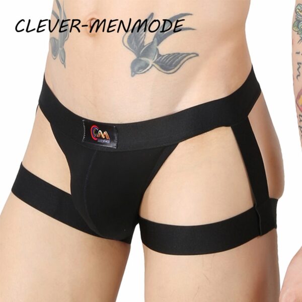 Cuecas masculina Jockstrap Sexy Strap Cuecas, Bikini, Suspender de coxa - Image 5