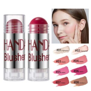 Blush Sombra Vara de Longa Duração Glitter Contorno Highlighter Beleza Pigmento Contorno Para O Rosto Olhos lábios
