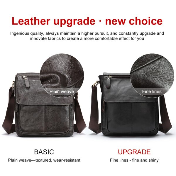 Bolsa de ombro Westal homens alta qualidade masculino, couro, crossbody  819a - Image 10