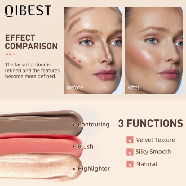 Blush Long Lasting Natural Skin Tint Wand, Iluminador Líquido, Marcador de Rosto, Luminizador Líquido, Maquiagem Bochecha, 1Pc - Image 7