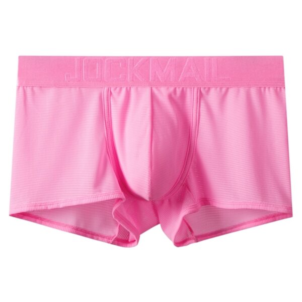 Cueca malha macia JOCKMAIL Sexy Masculina Boxer, de Seda Gelada, Curta - Image 3