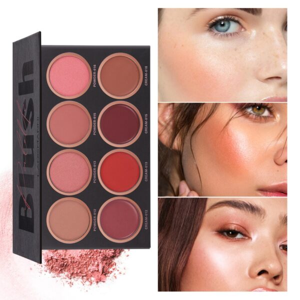 Blush Miss Rose pó Paleta, Mineral, Sombra de Olho, Natural Impermeável, Maquiagem Bochecha, Rouge - Image 24