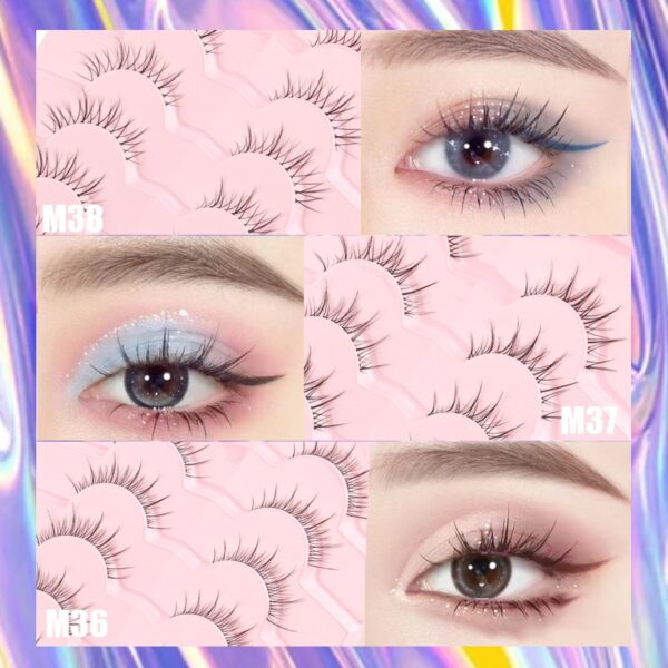 Cílios Manga YSDO Mink 3D Natural, Wispy, Falsos, Reutilizáveis, Estilo Coreano, 3 Pares, 5 Pares, 7 Pares - Image 22