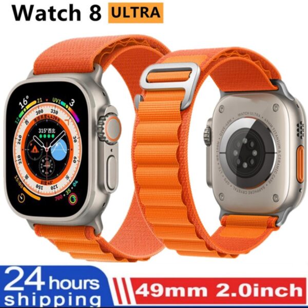 Smartwatch Ultra 8 para homens e mulheres, NFC, GPS Track, Chamada Bluetooth, Smartwatch Esportivo Impermeável, Série 8, Novo, 49mm