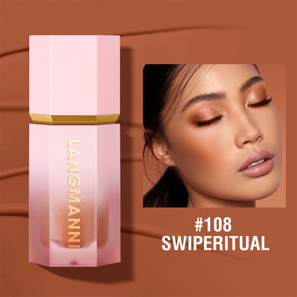 Blush Stick Impermeável Facial Natural Cheek Rouge 14 Cores Silky Smooth Bochecha Tint Líquido Rosto Blush, com Esponja - Image 13