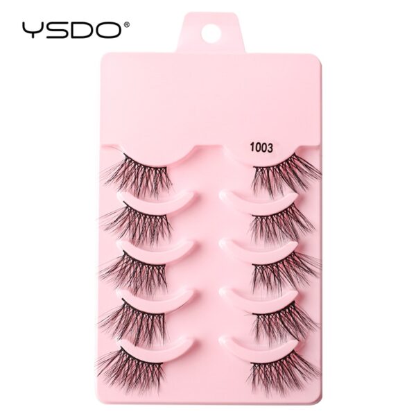 Cílios Manga YSDO Mink 3D Natural, Wispy, Falsos, Reutilizáveis, Estilo Coreano, 3 Pares, 5 Pares, 7 Pares - Image 18
