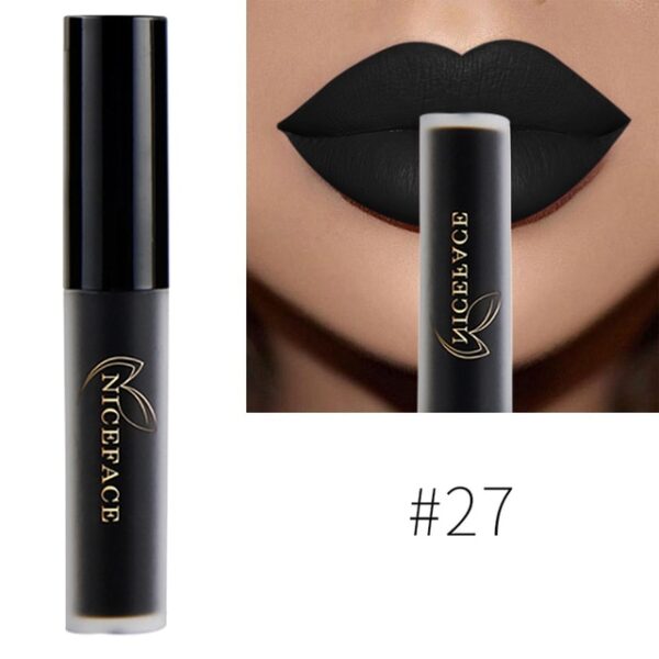 Batom Líquido-Niceface Matte Nude Impermeável, Brilho Labial, Hidratante, Lipgloss de Longa Duração, Labial, 34 Cores - Image 10