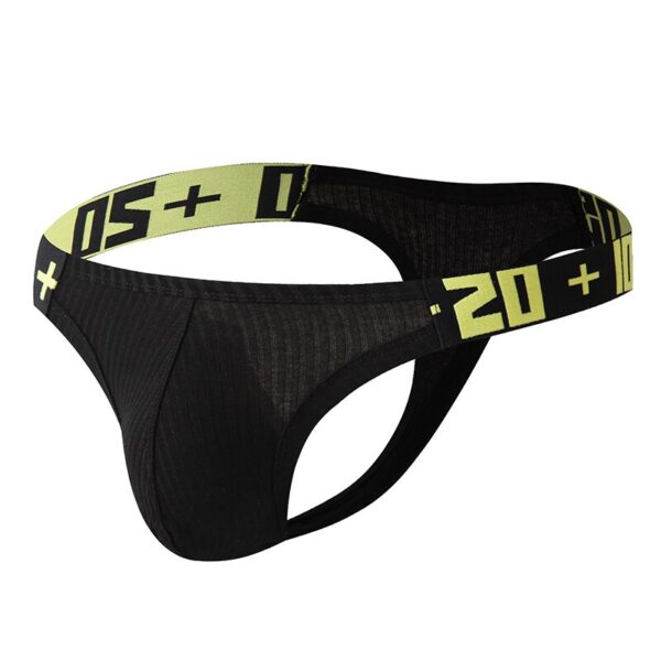 Cuecas masculina Jockstrap, sexy , gay transparente corda homme deslizamento erótico - Image 2
