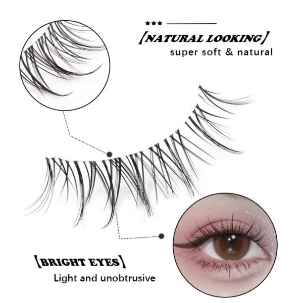 Cílios Manga YSDO Mink 3D Natural, Wispy, Falsos, Reutilizáveis, Estilo Coreano, 3 Pares, 5 Pares, 7 Pares - Image 19