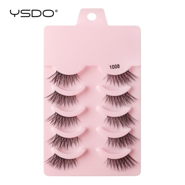 Cílios Manga YSDO Mink 3D Natural, Wispy, Falsos, Reutilizáveis, Estilo Coreano, 3 Pares, 5 Pares, 7 Pares - Image 26
