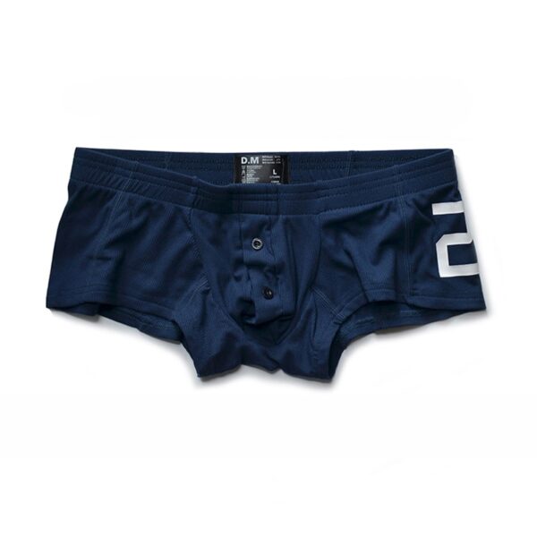 Cuecas masculina , shorts com botões, Boxers sólidos,  Gay - Image 3