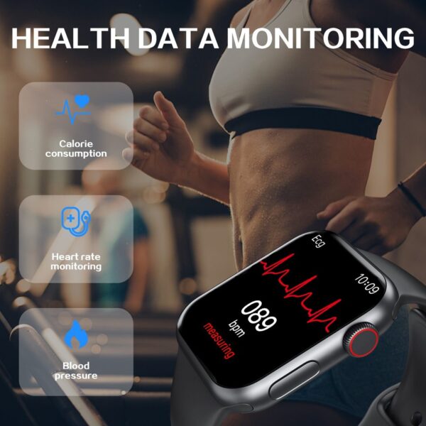 I7 Pro Max relógio inteligente para homens e mulheres, atender chamada, esporte fitness rastreador, smartwatch mostrador personalizado, presente para a Apple Phone, PK, IWO 27, X8, T500 - Image 2