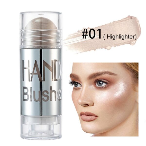 Blush Sombra Vara de Longa Duração Glitter Contorno Highlighter Beleza Pigmento Contorno Para O Rosto Olhos lábios - Image 8