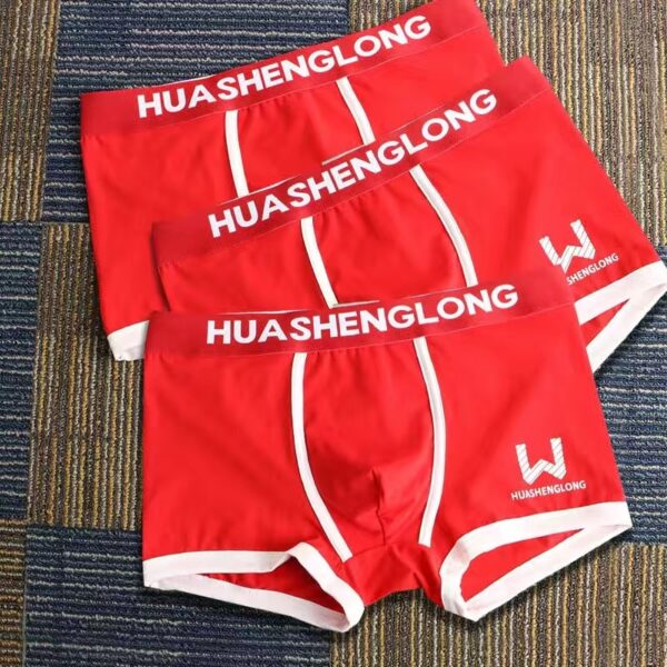 Cueca Boxer masculina algodão macio, kit com 3 pçs, roupa interior masculina, boxers confortáveis, respiráveis - Image 4