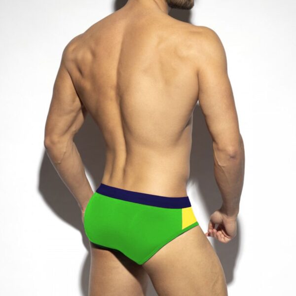 Sunga masculina banho Nova Bandeira Swimwear, Sexy Push Up Pad Swimsuit,  Praia Surf Banho, Curto, UXH - Image 5