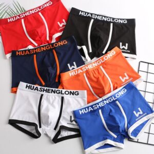 Cueca Boxer masculina algodão macio, kit com 3 pçs, roupa interior masculina, boxers confortáveis, respiráveis