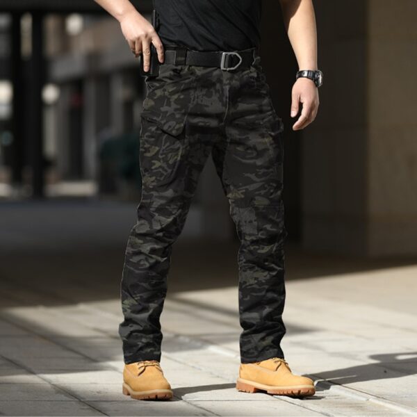Calça Masculina Novas forças especiais originais fãs macacão estiramento respirável tático, bolso frontal, zíper - Image 3