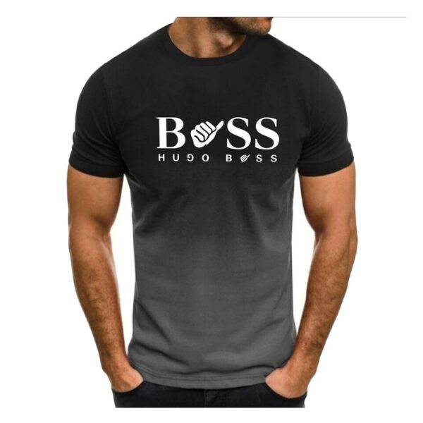 Camiseta solta de manga curta masculina, com decote O, estampada em 3D, respirável, casual, série juvenil, moda, verão - Image 9