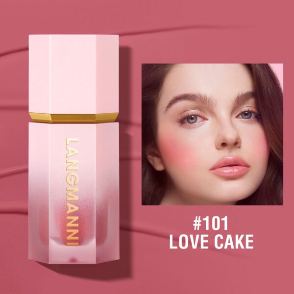 Blush de Maquiagem HANDAIYAN Multiuso Impermeável com Esponja, Líquido, Nutritivo, Bochecha, Cosméticos para Olhos e Lábios - Image 11