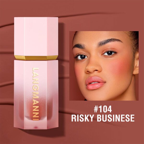 Blush Stick Impermeável Facial Natural Cheek Rouge 14 Cores Silky Smooth Bochecha Tint Líquido Rosto Blush, com Esponja - Image 27
