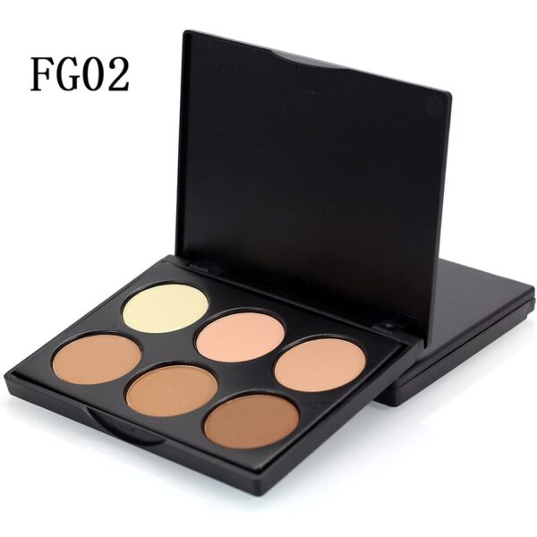 Pó Facial-Face Oil-Control , Blusher, Sombra, Reparar, Iluminar, Corretivo, Maquiagem, Paleta de Contorno, 6 Cores - Image 4