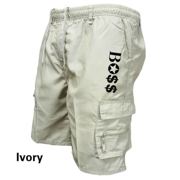 Bermuda Shorts masculinos respiráveis com bolsos múltiplos, casual de verão, praia - Image 10