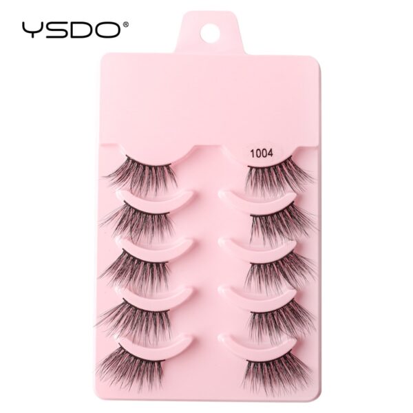 Cílios Manga YSDO Mink 3D Natural, Wispy, Falsos, Reutilizáveis, Estilo Coreano, 3 Pares, 5 Pares, 7 Pares - Image 16