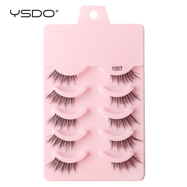 Cílios Manga YSDO Mink 3D Natural, Wispy, Falsos, Reutilizáveis, Estilo Coreano, 3 Pares, 5 Pares, 7 Pares - Image 2