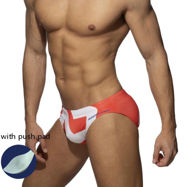 Sunga banho sexy americano e europeu masculino, triangular, estampados, praia, nova moda, verão - Image 11