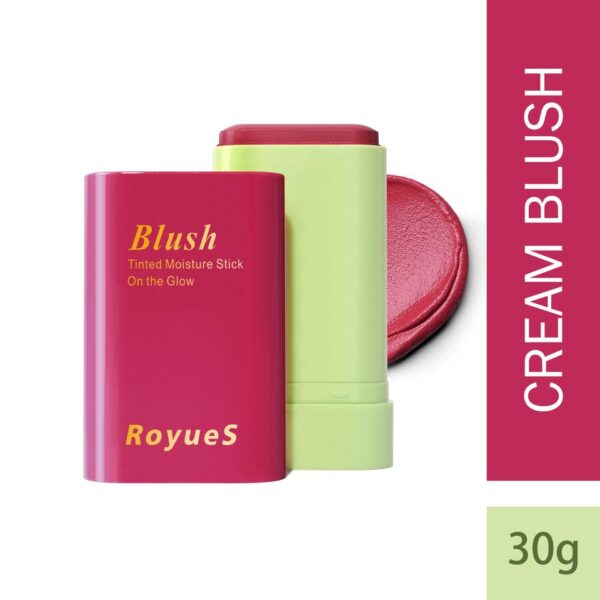 Blush Stick Natural Multi-Function, Cheek Face Rouge, duradouro alta cor Rendering creme, tom de pele de clareamento, à prova d'água - Image 9