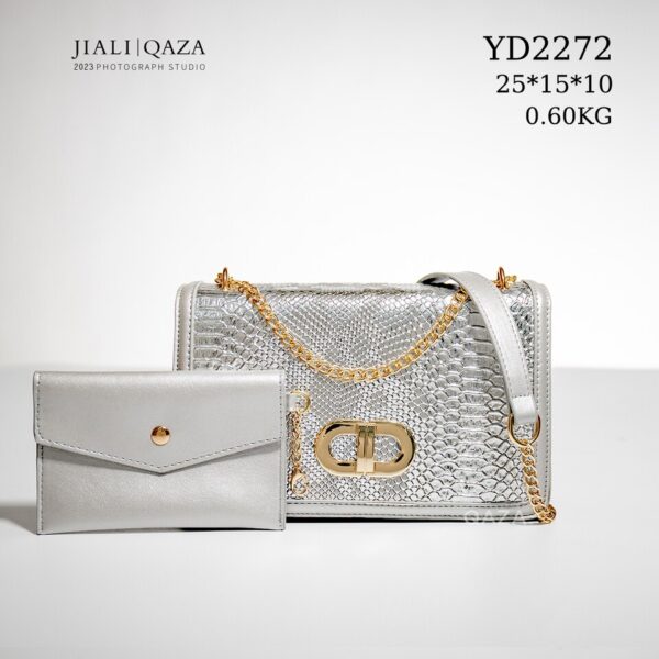 Bolsas crossbody de PU couro, forro poliéster para senhoras, bolsas de ombro - Image 2