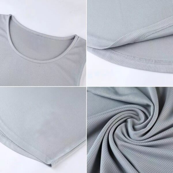 Camiseta regata de ginástica masculina, respirável, camiseta sem mangas, secagem rápida, colete running, treino, roupas de verão - Image 8