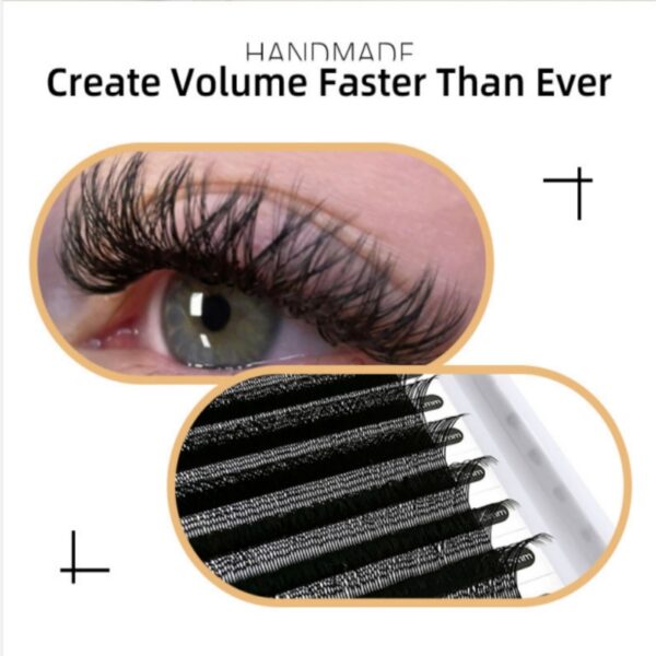 Cílios Falsos Y Forma, Extensões de Cílios, Natural Volume Brasileiro Fan Lash, Mão-Tecido Lash, YY, Double Tip Lashes, C D, 1 Case - Image 3
