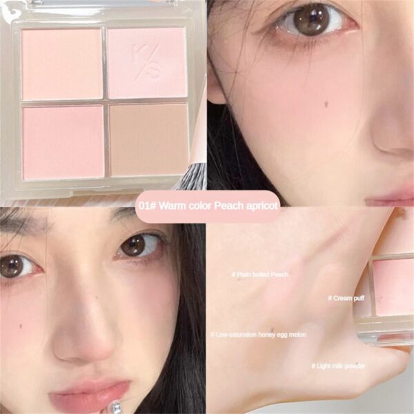 Blush Miss Rose pó Paleta, Mineral, Sombra de Olho, Natural Impermeável, Maquiagem Bochecha, Rouge - Image 7